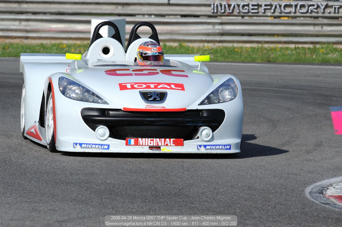 2008-04-26 Monza 0057 THP Spider Cup - Jean-Charles Miginiac